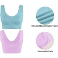iTNHFP Posture Correcting Bra Bra Seamless for 3-Pack Women Pads Bra Wirefree with Removable
