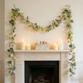 thumbnail image 6 of 5.9ft Colorful Easter Wreath Spring Vines Garland, Artificial Hanging Floral Decoration with Faux Eggs Butterflies for Home Table Wall Window Mantel Holiday Party Decor, HAODEJW, K, 6 of 6
