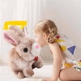 thumbnail image 5 of Guvpev Easter Bunby - My Realistic Bunny Toys, Jumping & Twitching & Shaking Ear, Handmade Interactive Bunny Stuffed Animal for Kids, Easter Basket Stuffers Gifts for Boys and Girls, 5 of 8