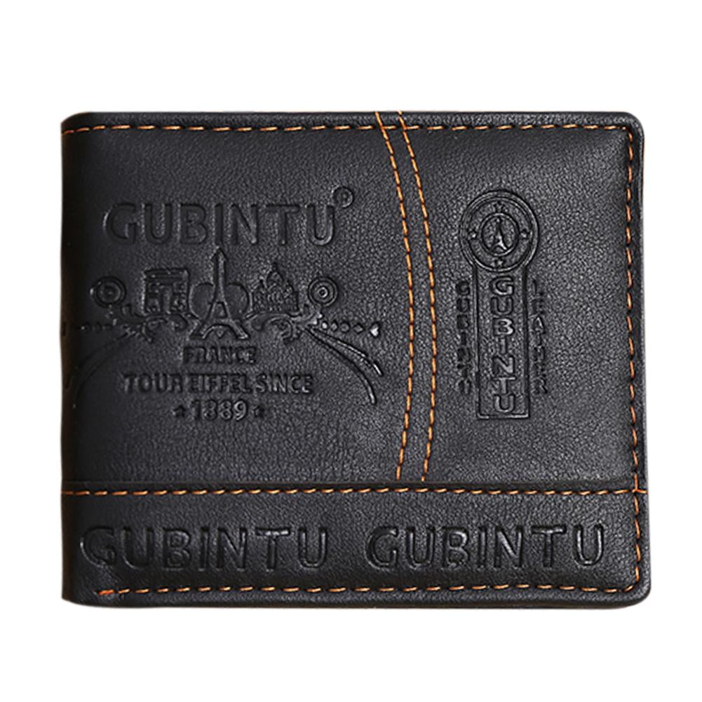 Peggybuy Mens Leather Bifold Wallet Credit Id Card Receipt Holder Coin Purse Other