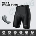 thumbnail image 2 of Men's Padded Bike Shorts Breathable Quick Dry Elastic Cycling Shorts with Pockets, 2 of 9
