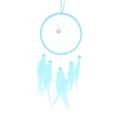 thumbnail image 3 of Kit de Atrapasueños DIY, Suministros para Hacer Atrapasueños, Kits de Atrapasueños Colgantes Estilo 3, Azul Cielo, 3 of 7