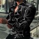 thumbnail image 2 of Camisa de estilo empresarial para hombre maduro 2024, moda diaria, camisas con estampado de rayas de manga larga para hombre y mujer, blusas nuevas informales de gran tamaño, 2 of 5