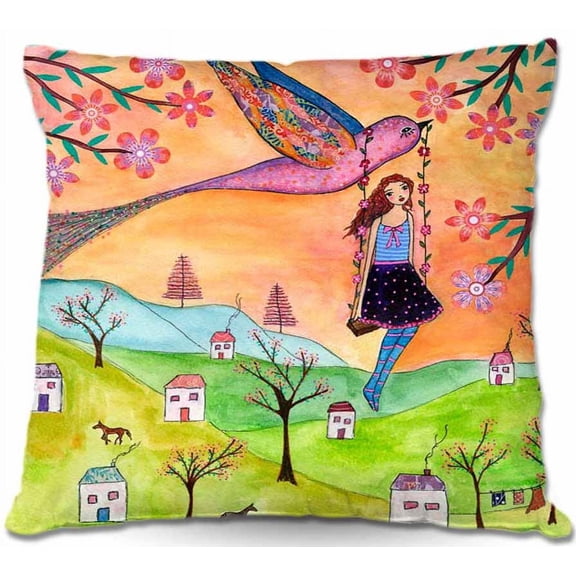 DiaNoche Designs Throw Pillows from Artist Sascalia - Fly Me Home
