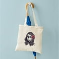 thumbnail image 4 of CafePress - Sugar Skull Day Of Dead Girl Red Rose Tote Bag - Unisex Canvas Tote Bag, Beige, 1-Piece, 4 of 6