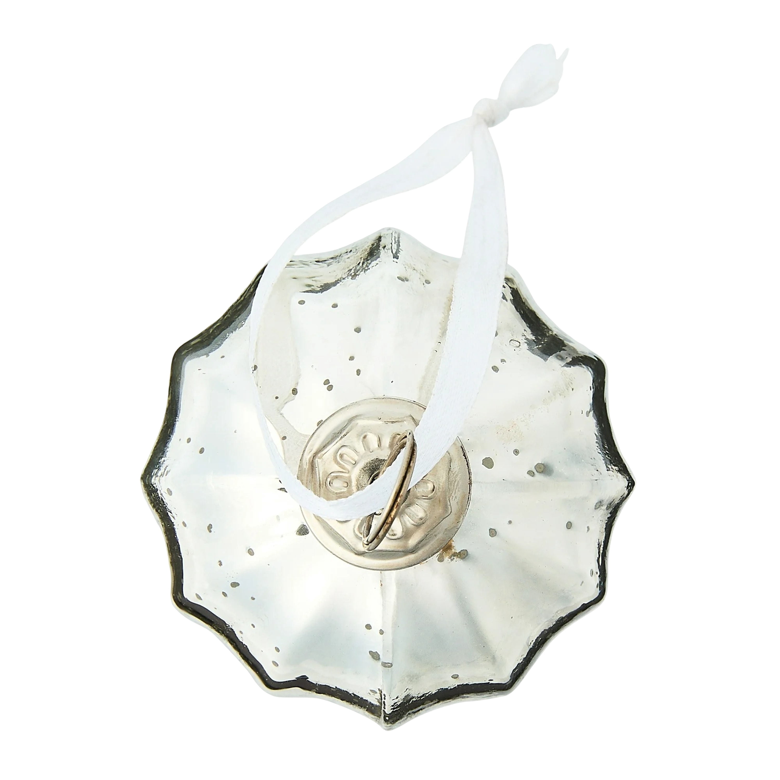 6-Count Silver Mercury-Style Glass Ball Christmas Ornaments, 3.3", by Holiday Time