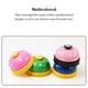 thumbnail image 3 of Methold Juguetes interactivos, accesorios para cachorros multiusos multicolores, campana de cena, anillo de huella de tamaño compacto, sin rebabas, Suministros para perros Blanco negro Methold PT004192-01, 3 of 6