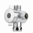 thumbnail image 1 of ABS Diverter Valve 1/2 Inch 3 Way Water Separator Shower Tee Adapter Adjustable Faucet Switcher Bathroom Toilet Accessories, 1 of 5