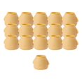 thumbnail image 2 of 16 Uds. Fundas para patas de sillas pequeñas, forma y estable, protectores de suelo para patas de sillas de silicona reemplazables para sofá, sillas de Patio, Redondo y Amarillo Sunnimix Cubierta de la pierna del piso, 2 of 8