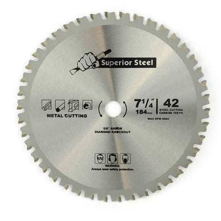 Ferrous Metal Cutting Blade (Superior Steel 18542 7-1/4