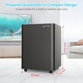 thumbnail image 4 of Subwoofer, BESTISAN Powered Subwoofer, Home Theater Deep Bass Subwoofer, Down Firing Sub in Compact Size, Easy Setup with Home Theater System, TV, Receiver, Speakers (RCA Cable Included, Black),SW65C, 4 of 15