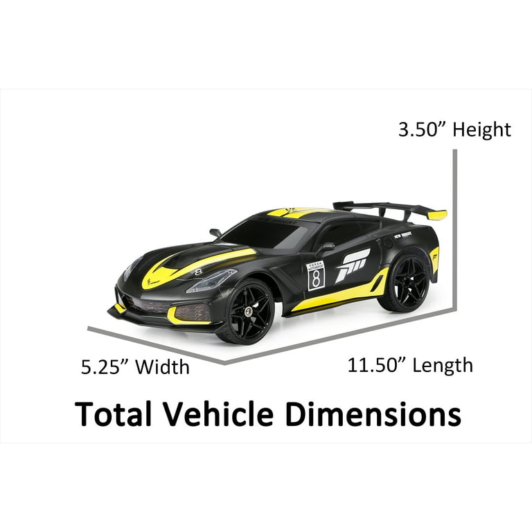 New Bright 1:16 RC Forza Corvette Black Sports Car with Remote