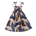 thumbnail image 1 of Qudderr Robe d'Été 1-10T pour Fille Robe de Plage Dos Nu pour Enfants Robe Décontractée Cami Hawaïenne de Vacances pour Filles, 1 of 9