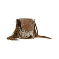 thumbnail image 2 of Myra Bag Women's Squander Hand-Tooled Crossbody Brown One Size, 2 of 6
