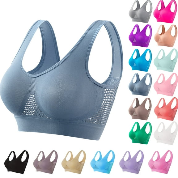 Sevevn Womens Seamless Wireless Bras Sports Bras for Women High Support Sports Bra Wirefree Yoga Bra With Removable Pads Bras for Women