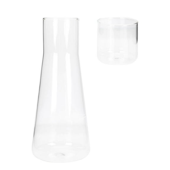Cold Kettle Nightstand Water Carafes Glass Pitcher with Lid Jug for Fridge Bedside Mouthwash Decanter