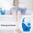 thumbnail image 4 of Mini radio Am Fm para ducha, altavoz impermeable para baño, manija superior, tarjeta de música colgante, volumen ajustable, 4 of 4