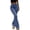 Blue, variant on SwiftWear Women's High Waisted Flare Jeans Stretchy Denim Bell Bottom Pants with Pockets, Vintage Skinny Trousers for Street Style & Casual Outfits