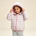 thumbnail image 6 of Xdegoge Toddler Girls Lightweight Puffer Jacket Hooded Zip Up Winter Coat Packable Warm Quilted Outerwear Wind Resistant Fall Winter Basic Padded Coats, 6 of 8