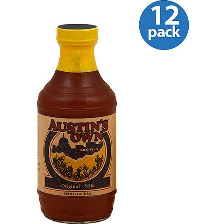 Austin's Own Bbq Sauce Original, 18 Oz,