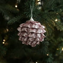 Deeceymbur Foam Christmas Ball Pink Ornament Single Christmas Tree Decoration Home Decor Party Supplies