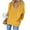 Yellow, variant on Fartey Oversized Fleece Hoodies for Women Elegant V Neck Long Sleeve Sweatshirts with Pockets Fashion Simple Solid Color Drawstring Hooded Pullover Tops