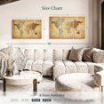 thumbnail image 4 of Elephant Stock Time Zones Map Of The World Wall Art - Horizontal Multi Panel Canvas - Living Room Wall Decor - Map Multi Panel - Brown And Orange Decor By Michael Tompsett - 38" x 24", 4 of 8