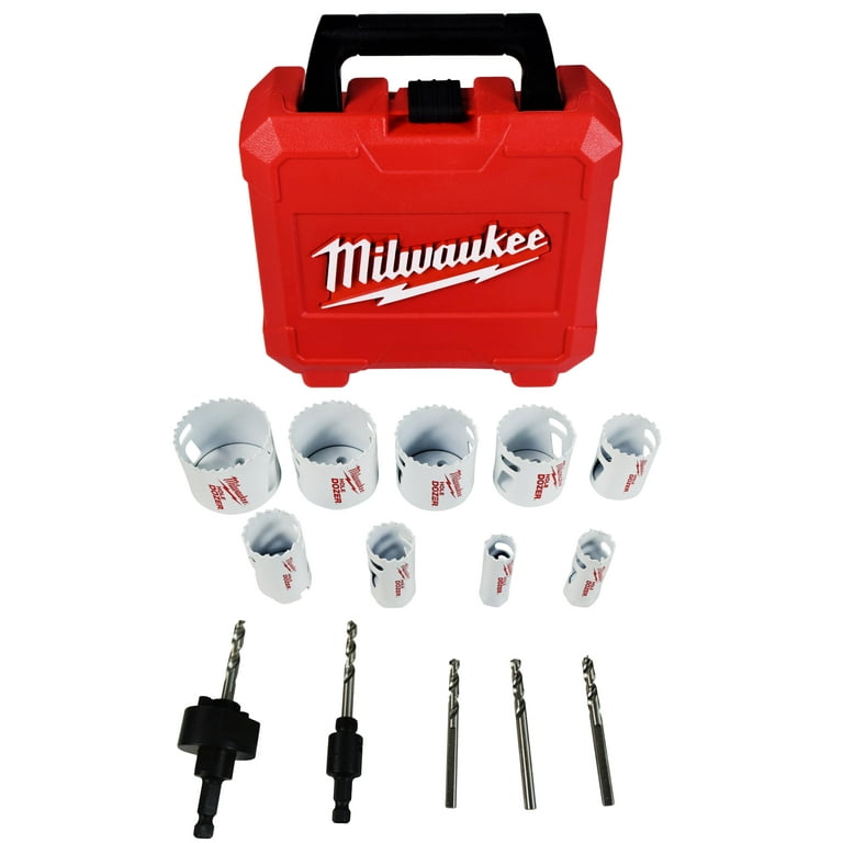 Milwaukee Hole Dozer Electricians Bi-Metal Hole Saw Set (19-Piece)  49-22-4105 - The Home Depot