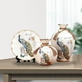 thumbnail image 4 of de 3 jarrones de cerámica decorativos clásicos chinos, decoración de pavo , licencia oscilante, jarrón de cerámica precioso, jarrón floral para perfecl floreros decorativos, 4 of 7