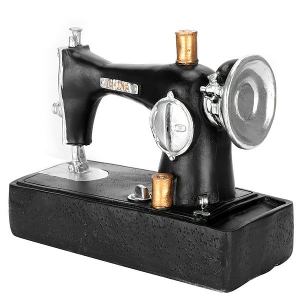 Decoración de escritorio, máquina de coser vintage, escritorio, máquina de coser vintage, decoración de escritorio, mini máquina de coser, estilo, artesanía superior Jadeshay A