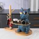 thumbnail image 5 of Estatua de de resina, soporte para llaves de , bandeja, organizador de escritorio para , de , centro de , Azul BLESIY llavero de estatua de resina, 5 of 7