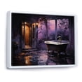 thumbnail image 2 of Designart "Bathroom Midnight Charm" Bath & Laundry Floater Framed Canvas Art Print, 2 of 7