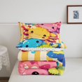 thumbnail image 5 of Manfei Ocean Wildlife Axolotl Twin Comforter Sets,Watercolor Salamander Print Bedding Set,Polkadot Reversible,2-Piece,1 Comforter and 1 Pillowcase, 5 of 7