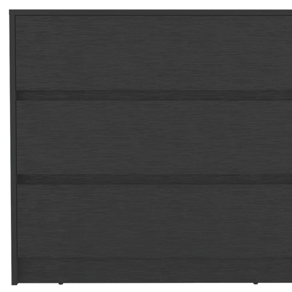 33" Black Three Drawer Dresser