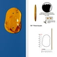 thumbnail image 2 of Off The Wall Plates - Amber Holographic Decorative Acrylic Cover Single Blank Wallplate, 2 of 5