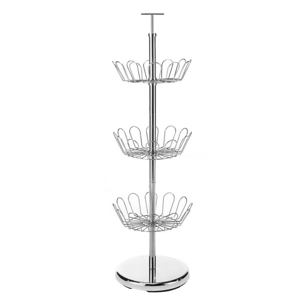 Whitmor 3Tier Revolving 18 Pair Shoe Tree Storage Rack