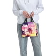 thumbnail image 6 of Honeii Tropical Palm Tree at Sunset Print Lunch Bag Women, Lunch Box Lunch Bag for Women Adult Men, Small Leakproof Cute Lunch Tote Large Capacity Reusable, 6 of 8