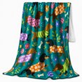 thumbnail image 2 of Teal Dachshund Dogs Patterned Sweaters Autumn, Playful Pet Portrait Pattern, Warm Flannel Blanket for Living Room and Bedroom, Dog Lovers Thanksgiving Gift, Pet Lover Home Decor, 2 of 9