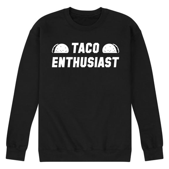 Instant Message - Taco Enthusiast - Men's Crew Neck Fleece Pullover