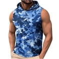 thumbnail image 2 of LWITHSZG Camo Hoodie Men Gym Workout Sleeveless Shirts Beach Vacation Trendy Camouflage Muscle Shirt Summer Outfits S-3XL, 2 of 9