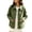 #051-Army Green, variant on Women's Faux Suede Lightweight Cropped Jacket Button Down Lapel Collar Fall Shacket with Patch Pocket