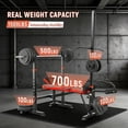 thumbnail image 5 of Foldable 1500LBS 8 IN 1 Olympic Weight Bench Set with Squat Rack, Leg Extension/Curl & Preacher Curl, Adjustable Bench Press Set with Safety Bar Catches for Home Gym Full Body Workout, 5 of 8