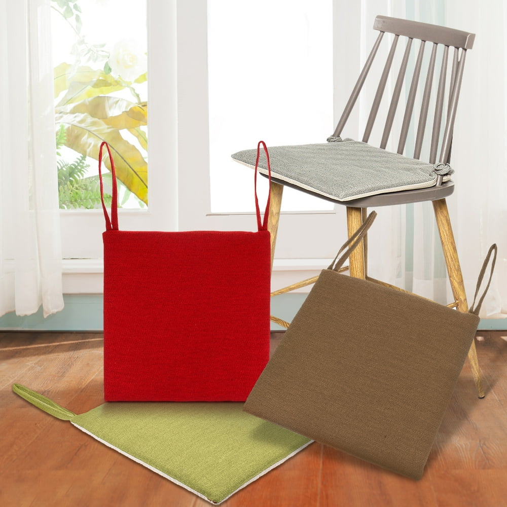 Patio Garden Chair Seat Pads Flax Cotton Cushion Pads Home Office