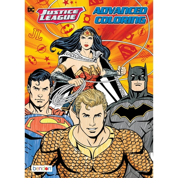 DC Justice League Advanced Coloring Book, 40 Pages, Paperback