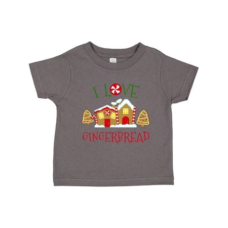 

Inktastic I Love Gingerbread Christmas Holiday Gift Toddler Boy or Toddler Girl T-Shirt