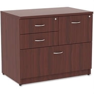 Lorell 4-Drawer Lateral File Cabinet - 2 Box Drawers & 2 File Drawers - Charcoal