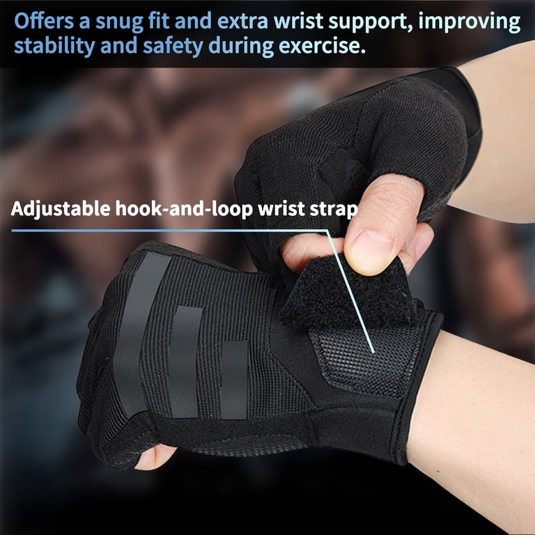 Breathable Workout Gloves with Wrist Wrap Support photo 4