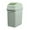 Green, variant on Wzzjkit Bathroom Trash Can with Swings Top Lid Slim Wastebasket Garbage Can Plastic Container Basket Trash Bin for Kitchen, Laundry Room, Office, Kids Room, Dorm 4.5L