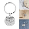 thumbnail image 3 of Naierhg You Are My Person Letter Carving Round Pendant Key Ring Friendship Gift Keychain, 3 of 8