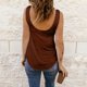 thumbnail image 5 of Playeras,Blusas y Tops,Ropa para Mujer Mujeres Tank Top Camisola sexy informal de color sólido para mujer Chaleco sexy (Coffee, XXXL), 5 of 6